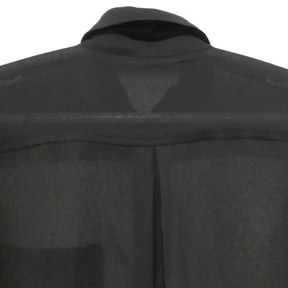 DYNAMITE | xs - extra small | Sheer Black Button-Up Long Sleeve Dress | NWOT - Picture 11 of 16